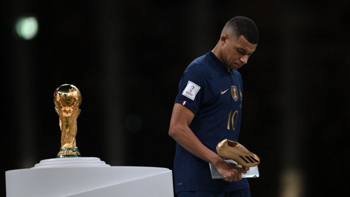 Following a heartbreaking loss to Argentina in the world cup final against Messi's team, French star Kylian Mbappe wrote, 