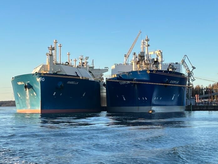 On December 28, the floating FSRU Exemplar liquefied gas terminal arrived at Inga (Finland) port, and it was immediately connected to Finland's gas transmission network