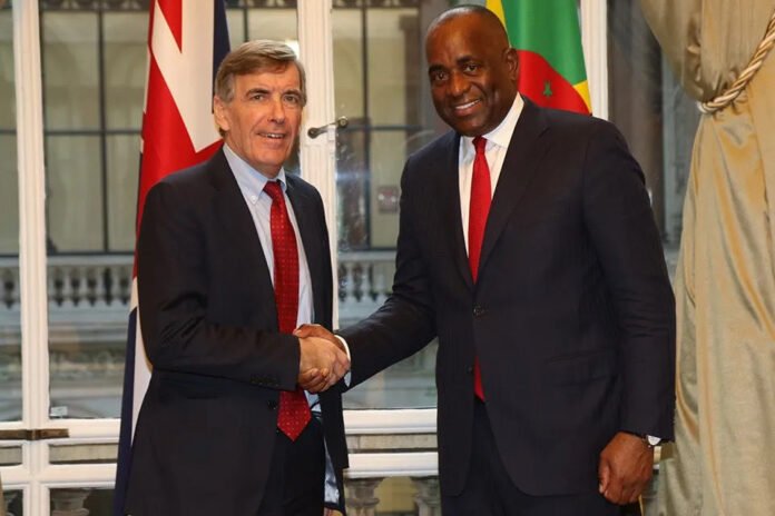 Roosevelt Skerrit, Prime Minister of the Commonwealth of Dominica, and MP David Rutley, the FCDO Minister for the Americas and Caribbean, had a conversation in Roseau, Dominica. The leaders' discussion focused on the creative climate funding between the two nations