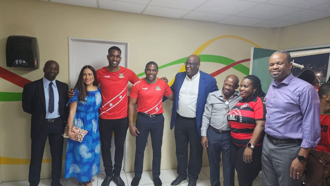 Basseterre, St Kitts and Nevis: Terrance Drew, prime Minister of the Federation of St Kitts and Nevis, who also is a sports lover, recently travelled with some of his colleagues to Warner Park Stadium in Basseterre, St Kitts and Nevis