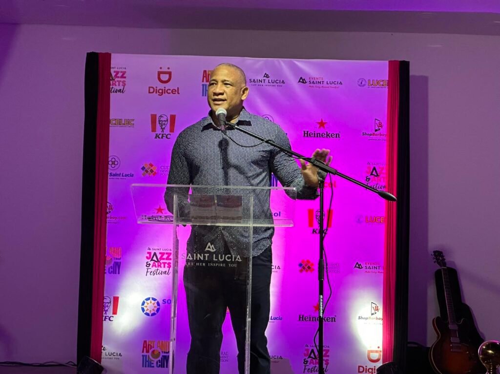 Ernest Hilaire expresses gratitude to sponsors of Saint Lucia Jazz & Arts Festival