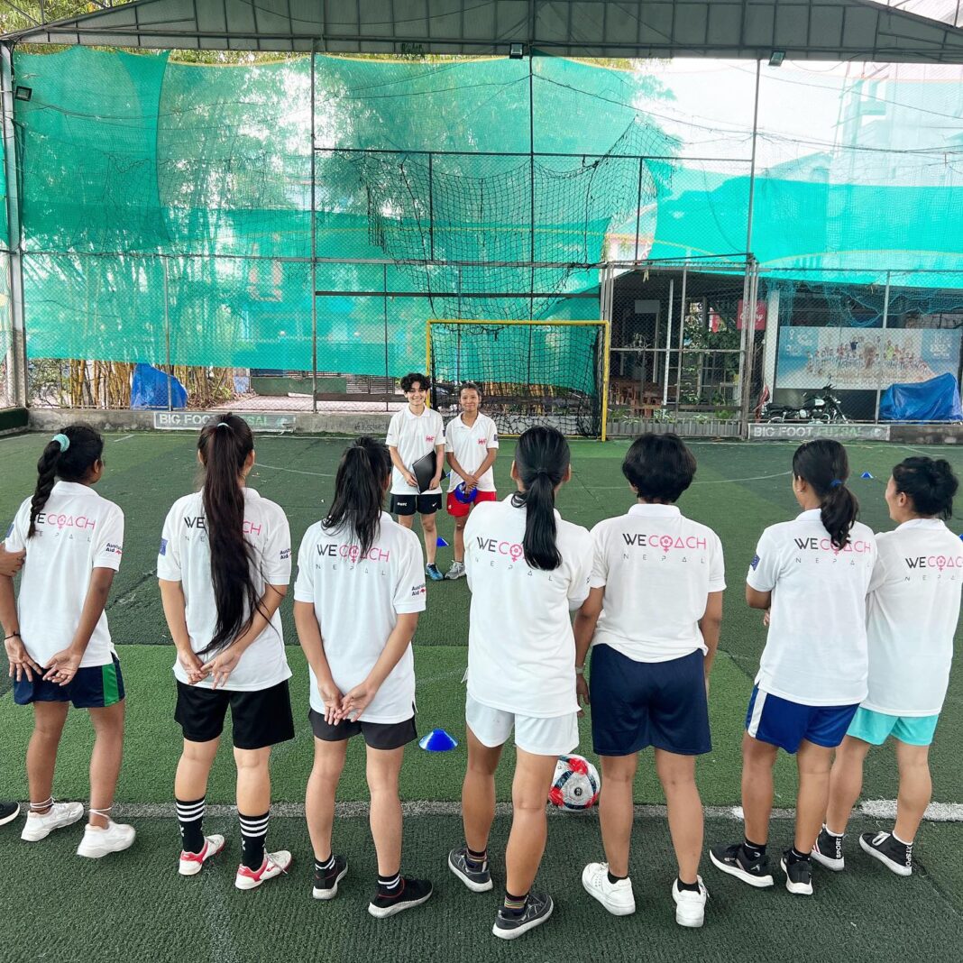 Australian Embassy Nepal supports WE Coach and encourages women's participation