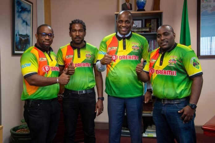 Dominica: PM Roosevelt Skerrit supports Dream 11 Nature Isle T10 Tournament Cricketers Dominica: PM Roosevelt Skerrit supports Dream 11 Nature Isle T10 Tournament Cricketers