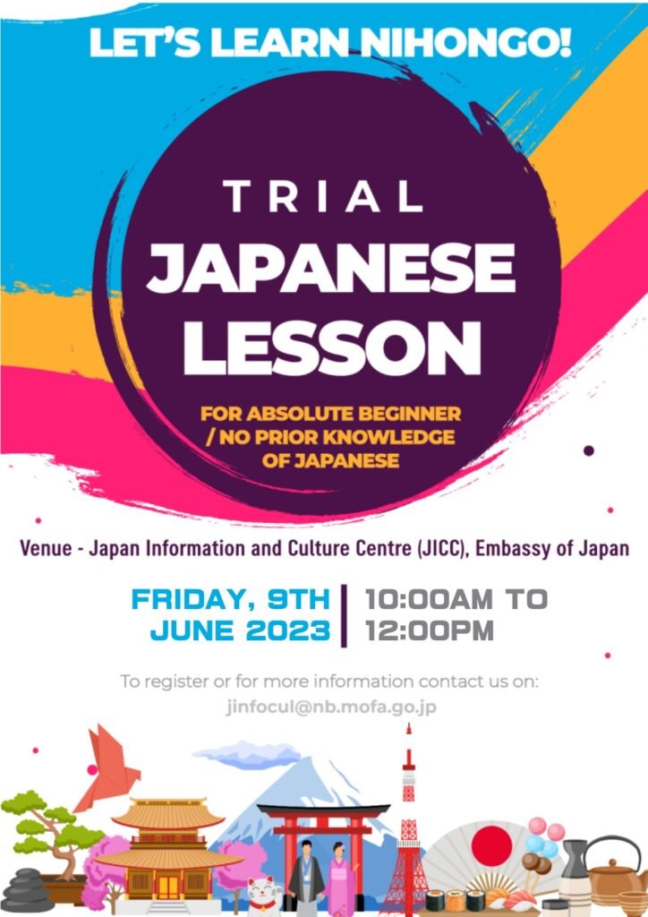 Japan Embassy shares schedule of Trail Japanese Lessons in Kenya