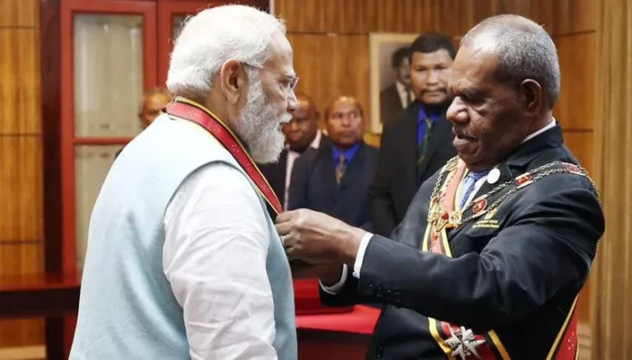 INDIA: PM Narendra Modi visits Port Moresby, PNG for FIPIC 3rd summit