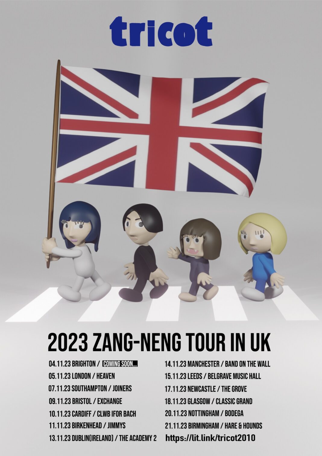 Japanese Rock Band Tricot is returning to UK in November 2023, shares schedule