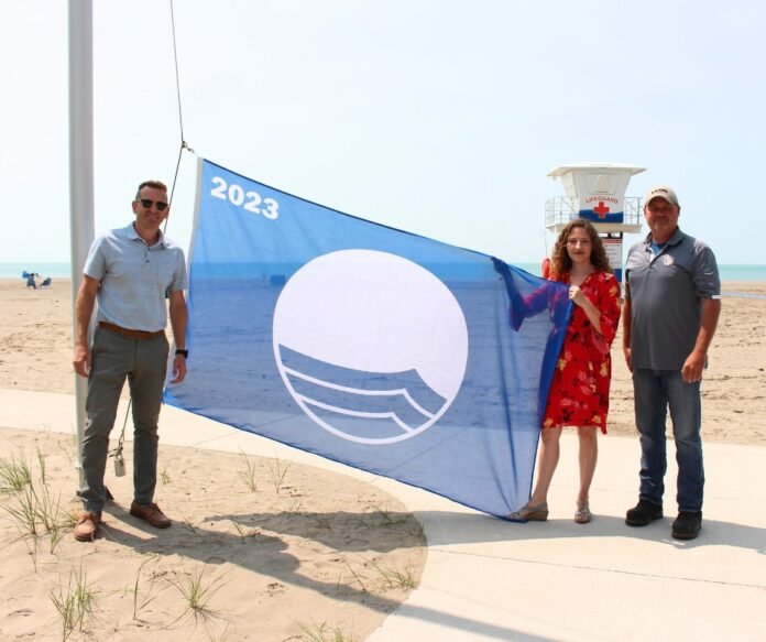 Central Elgin: Port Stanely Main Beach raises Blue Flag this Summer 2023 Central Elgin: Port Stanely Main Beach raises Blue Flag this Summer 2023