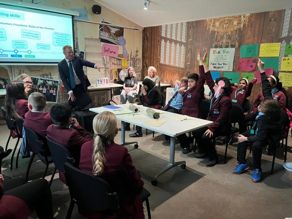 UK: MP Robbie Moore welcomes HFCS Students to Houses of Parliament for an interactive session