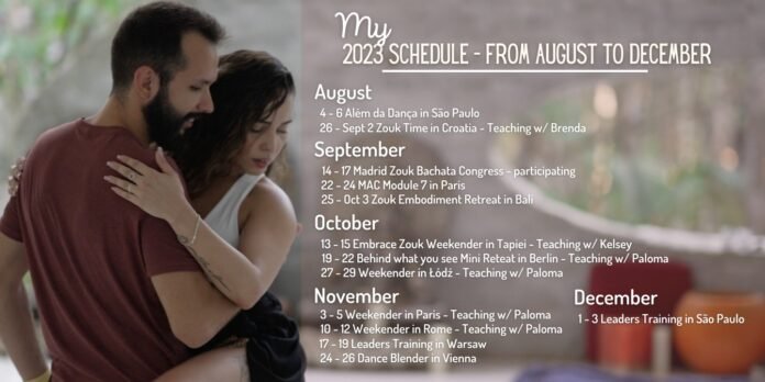 American-based Dancer Gui Prada releases Schedule for 2nd half 2023 Events American-based Dancer Gui Prada releases Schedule for 2nd half 2023 Events