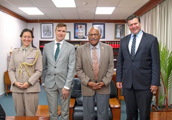 Fiji: PM Sitiveni Rabuka meets UK Minister of State for Armed Forces Fiji: PM Sitiveni Rabuka meets UK Minister of State for Armed Forces