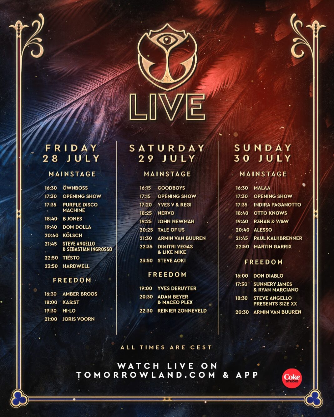 Tomorrowland releases schedule of recent Music and Dance Festival 2023