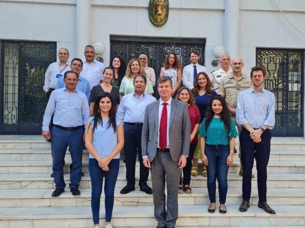 Embassy of Belgium in Cairo marks farewell of 2 embassy members, Ingmar and Maximilien