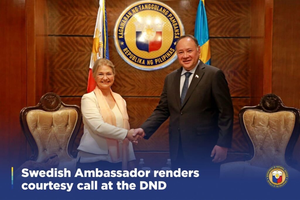 Philippines: Secretary of National Defense Gilberto C Teodoro meets Sweden Ambassador Annika Thunborg
