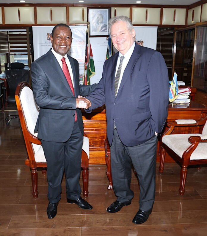 Belgium Ambassador Peter Maddens meets Government Delegations of Kenya