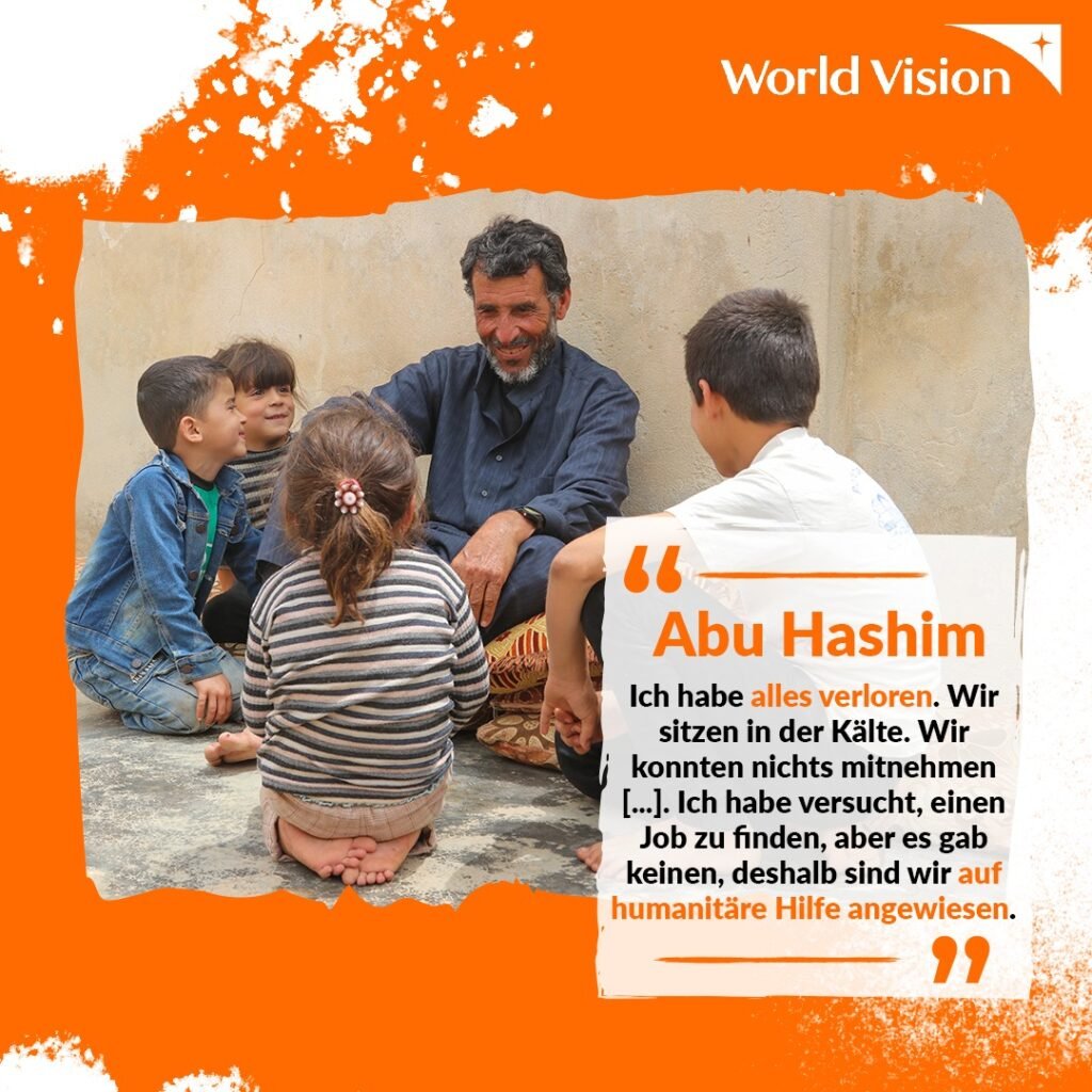 World Vision Deutschland helps refugees affected by Syria Earthquake