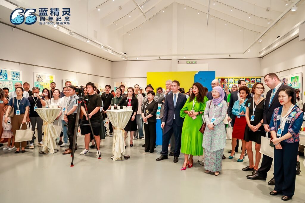 Consulate General of Belgium in Guangzhou Wim Peters attends Smurfs 65th Anniversary event