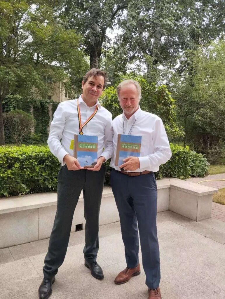 Belgium: Ambassador Bruno Angelet and Deputy Bart Vodderie meets Terry Townshend