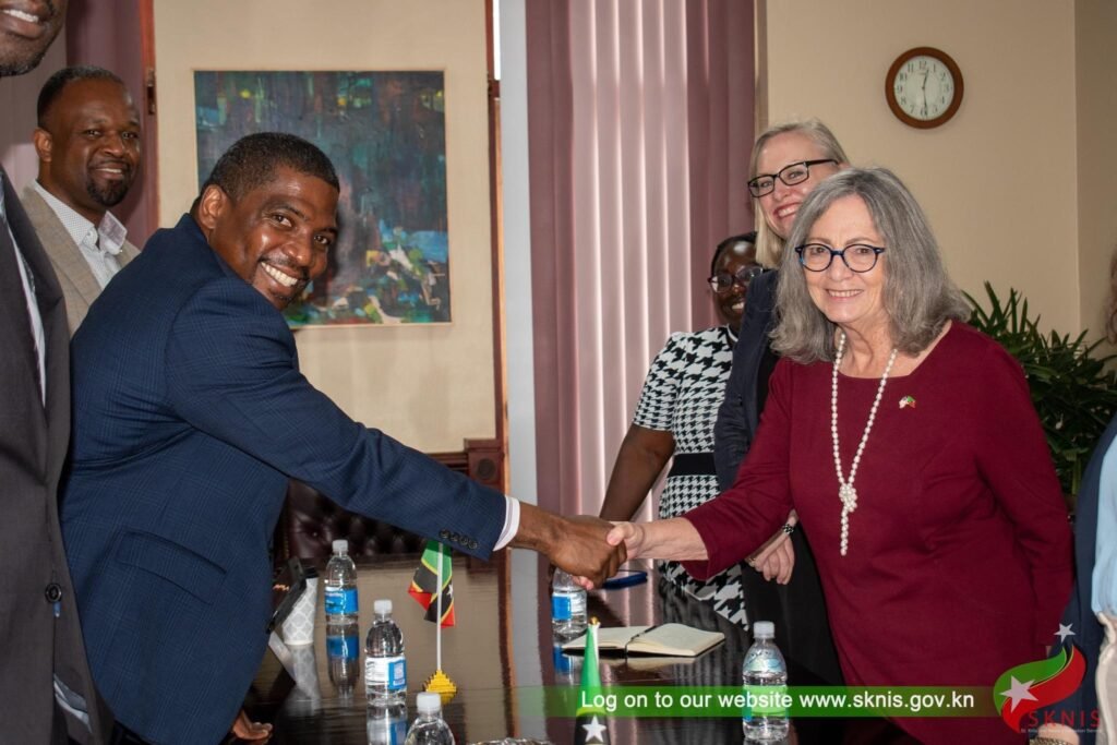 St Kitts and Nevis: Prime Minister Dr Terrance Drew meets US Ambassador Linda Taglialatela