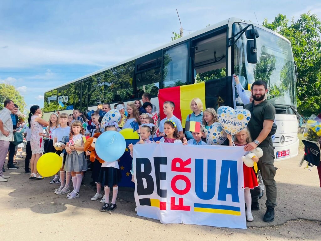 Be for Ukraine funds school bus to Mykolaiv region