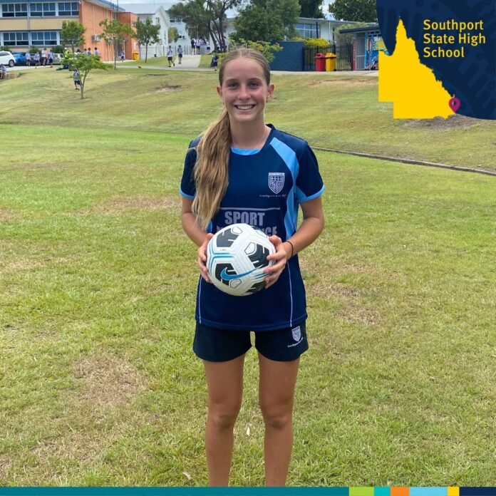 Southport State High School student Shelby McMahon shines in Football world Southport State High School student Shelby McMahon shines in Football world