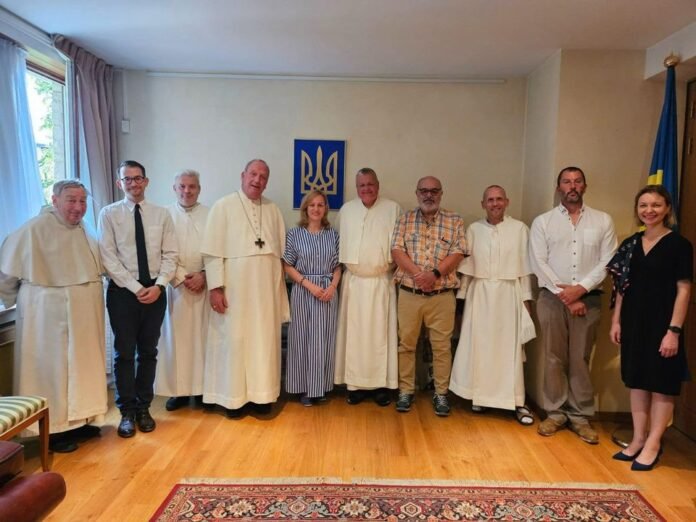 Embassy of Ukraine in Belgium honours Grimbergen Abbey for helping Ukraine during Russia-Ukraine War