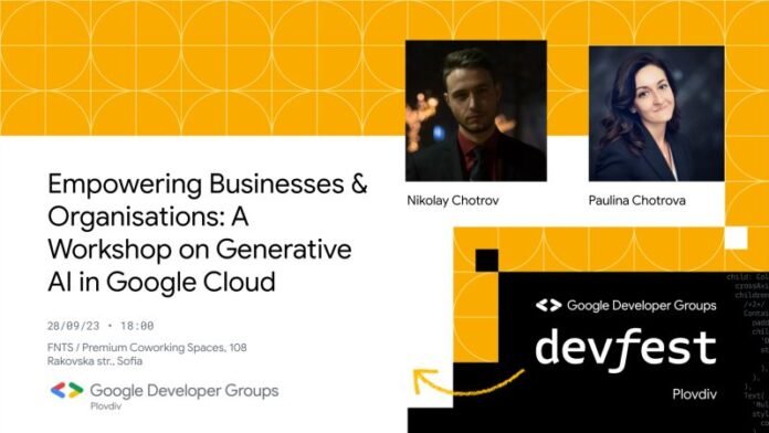 Nikolay Chotorov and Paulina Chotrova to address DevFest Plovdiv 23