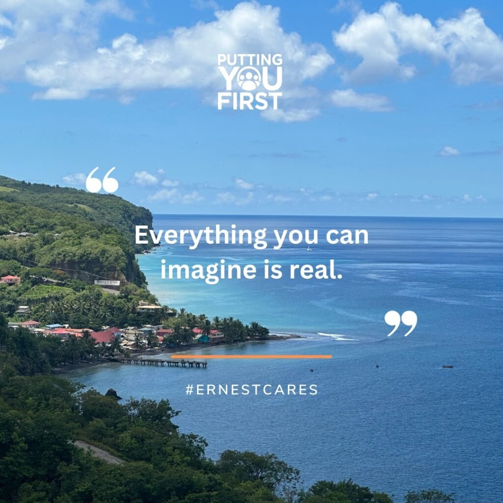 Saint Lucia: Deputy PM Ernest shares a deep and inspiring quote, "Everything You Can Imagine is Real"