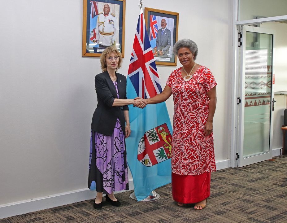 Fiji: Regional Representative For Un Human Rights meets with Lenora Qereqeretabua
