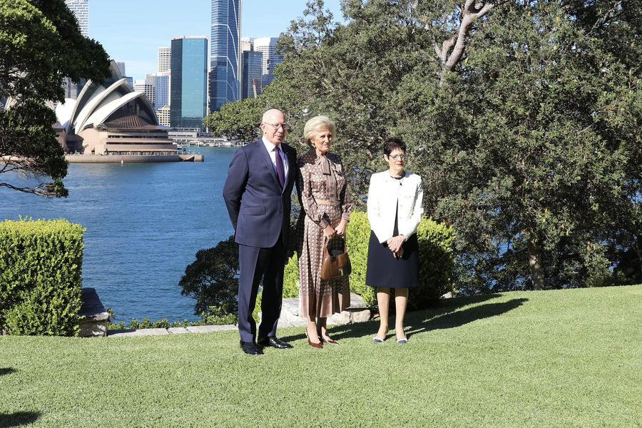 Princess Astrid of Belgium visits Australia today, Met Gov Gen David Hurley