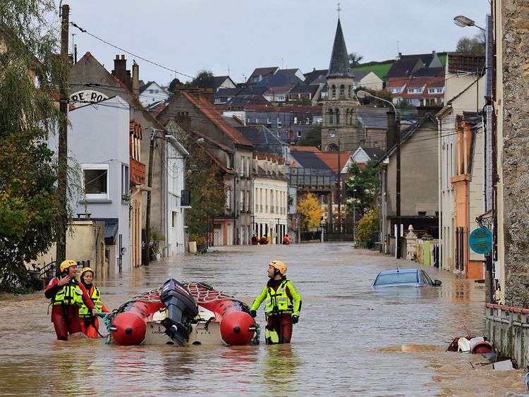 Days of relentless rainfall in northern France have unleashed a deluge of chaos, flooding local rivers and triggering a catastrophic situation that has forced the evacuation of residents and businesses, leaving a trail of destruction in its wake