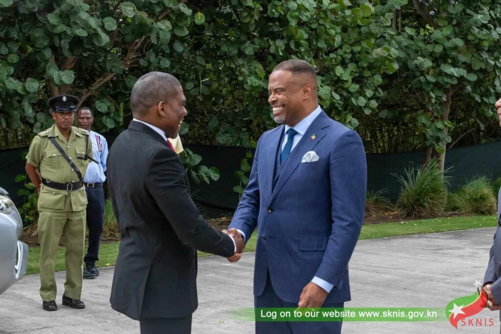 PM Drew with Premier Mark Brantley, credits to PM Drew's Facebook Page