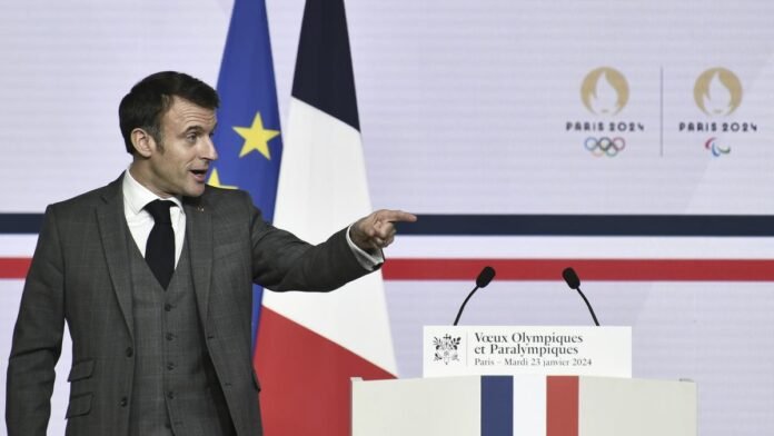 Macron expressed confidence in the organizers and athletes, proclaiming that the target is "more achievable than ever"
