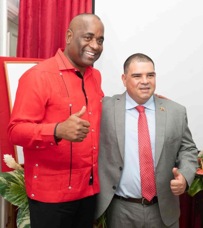 Prime Minister Skerrit honored Hugo Chávez at the Venezuelan Embassy, marking the 11th anniversary of his passing on March 5, 2013 Prime Minister Skerrit honored Hugo Chávez at the Venezuelan Embassy, marking the 11th anniversary of his passing on March 5, 2013