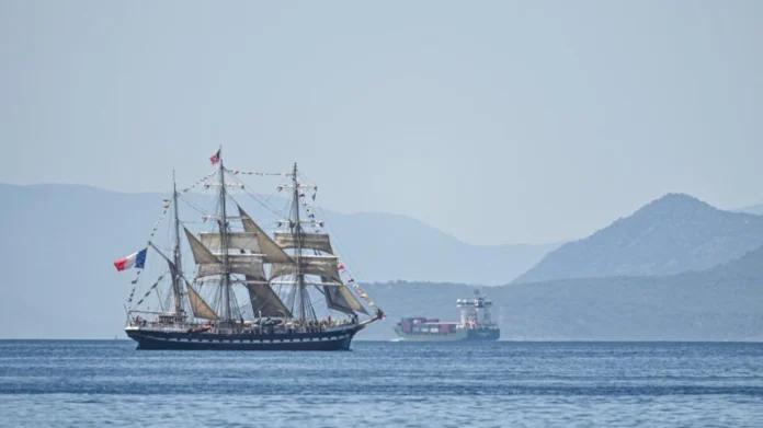 Paris Olympics was transferred from the historic Belem tall ship onto French soil, marking the commencement of a 12,000-kilometer torch relay journey across mainland France and its overseas territories