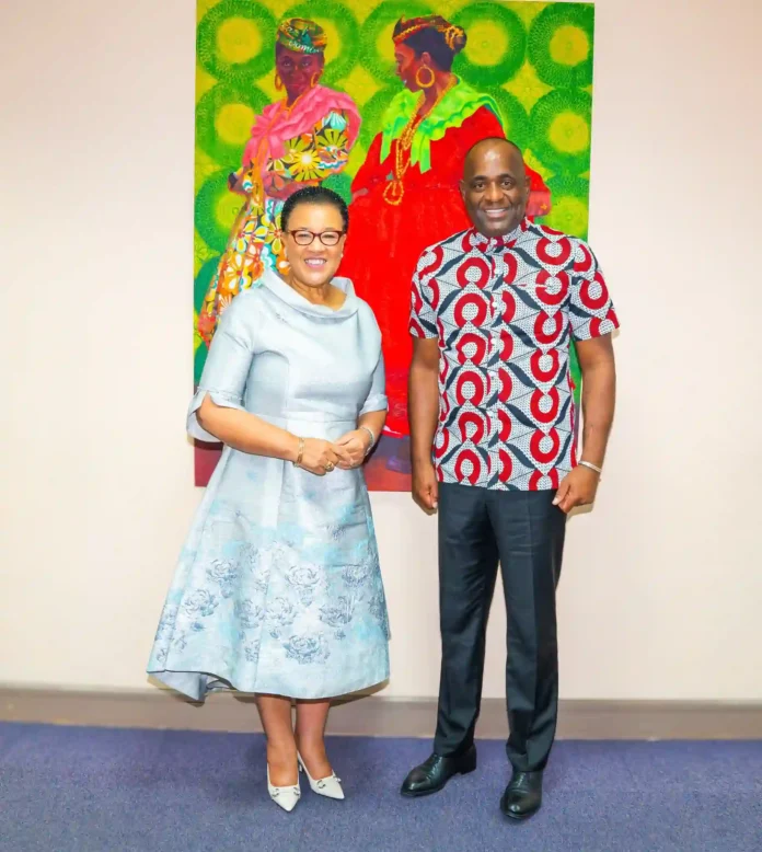 PM Roosevelt Skerrit meets CSG Patricia Scotland in Dominica PM Roosevelt Skerrit meets CSG Patricia Scotland in Dominica