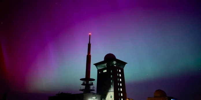 The US National Oceanic and Atmospheric Administration (NOAA) sounded the alarm, issuing a rare severe geomagnetic storm warning as the solar outburst arrived earlier than anticipated The US National Oceanic and Atmospheric Administration (NOAA) sounded the alarm, issuing a rare severe geomagnetic storm warning as the solar outburst arrived earlier than anticipated