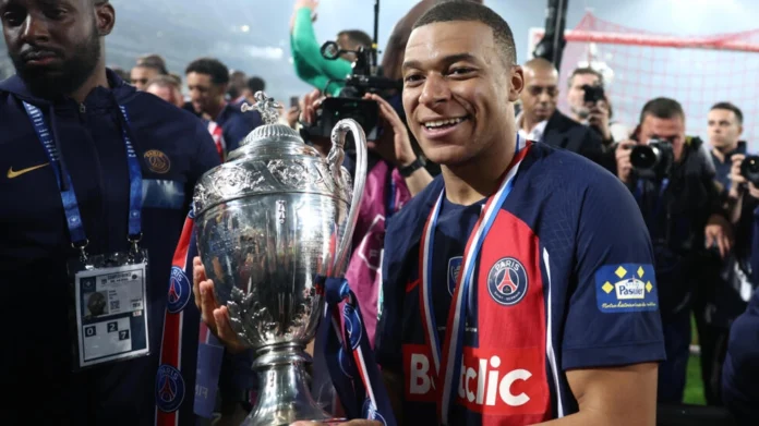PSG's victory on Saturday night was secured by goals from Ousmane Dembele and Fabian Ruiz. Despite a late scare when Lyon's Jake O'Brien reduced the deficit, PSG held on to secure the domestic league and cup double