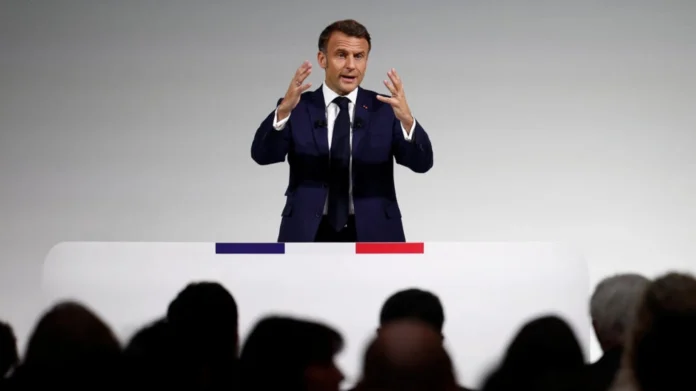 Macron framed the forthcoming polls as a stark choice between his moderate camp and two emerging "unnatural alliances" on the far left and far right Macron framed the forthcoming polls as a stark choice between his moderate camp and two emerging "unnatural alliances" on the far left and far right