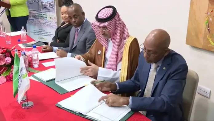 Dominica signs agreement to fund Roseau Enhancement Project.