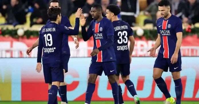 The match took an early twist when Donnarumma was forced off the pitch in the 22nd minute after a collision with Monaco's Wilfried Singo The match took an early twist when Donnarumma was forced off the pitch in the 22nd minute after a collision with Monaco's Wilfried Singo