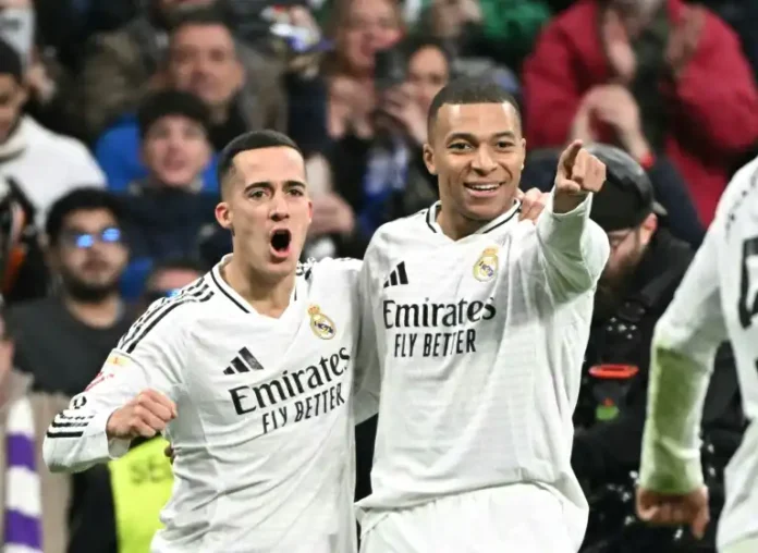 Mbappe scored twice, leading Real Madrid to a 4-1 win and propelling them to the top of La Liga. The victory saw them move two points ahead of Atletico Madrid, who lost to Leganes, and Barcelona, who drew at Getafe Mbappe scored twice, leading Real Madrid to a 4-1 win and propelling them to the top of La Liga. The victory saw them move two points ahead of Atletico Madrid, who lost to Leganes, and Barcelona, who drew at Getafe