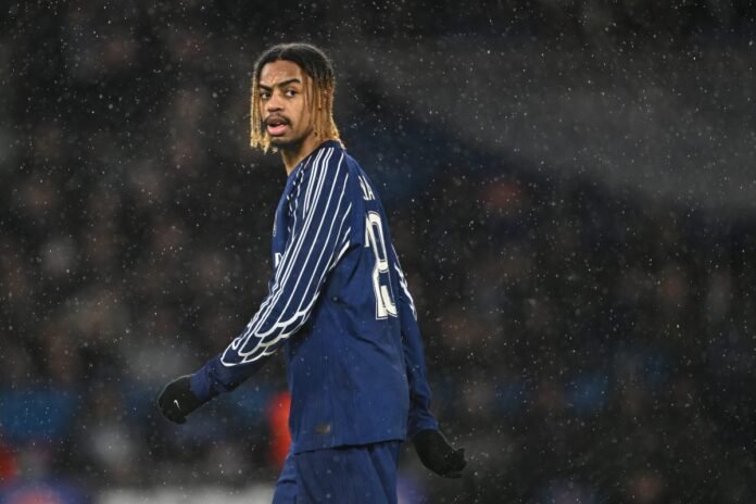 Bradley Barcola during a Paris Saint-Germain training session before joining France’s camp for the October World Cup qualifiers Bradley Barcola during a Paris Saint-Germain training session before joining France’s camp for the October World Cup qualifiers