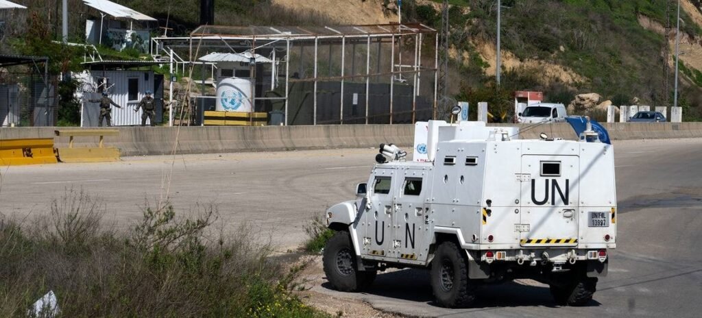UNIFIL peacekeepers patrol southern Lebanon amid heightened tensions following reported Israeli fire and renewed international calls for restraint